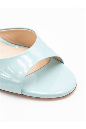 Sandalo Boa in pelle lucida azzurra ROBERTO FESTA | BOALACKMEMORY